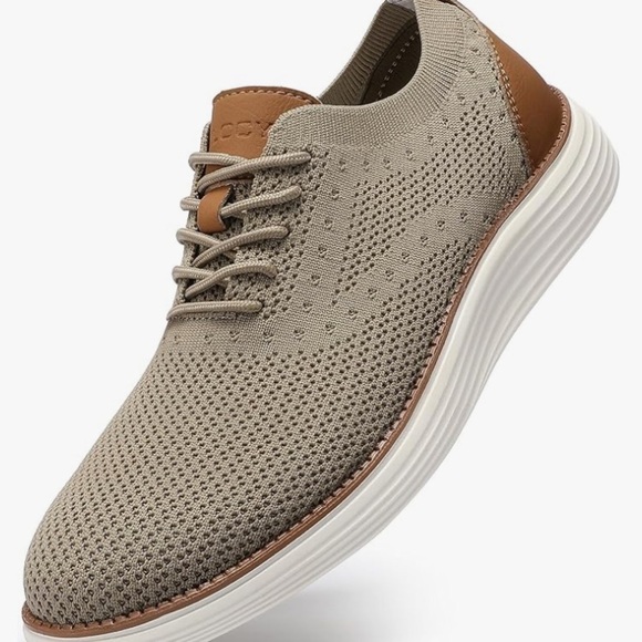 Men's Tan Oxford Shoes - Picture 15 of 16